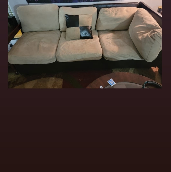 2 piece upholstered sectional - Picture 3 of 5